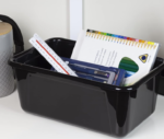 Small Grid-Pattern Storage Bins, Classroom Plastic Organizers - Image 2