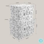 Collapsible Stackable Home Storage Bin With Lid - Image 2