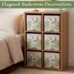 Sage Green Floral Storage Bin, 6-Piece Set - Image 2