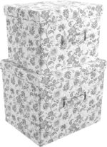 Collapsible Stackable Home Storage Bin With Lid