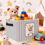Sports-Themed Collapsible Fabric Storage Bin - Image 2